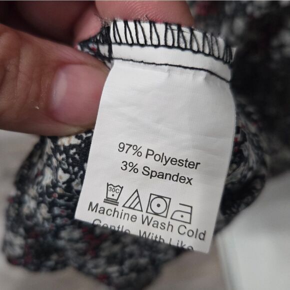 PRETTYGARDEN Women's Summer Boho Dress Casual Short Sleeve Ruffle Floral sz L - Picture 7 of 10